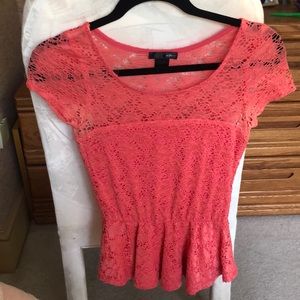 AQUA peplum top
